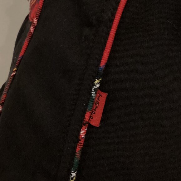 Tripp NYC Plaid Halter Corset Top Medium Red Black Zipper Buckles Punk Goth Y2K - Picture 3 of 6